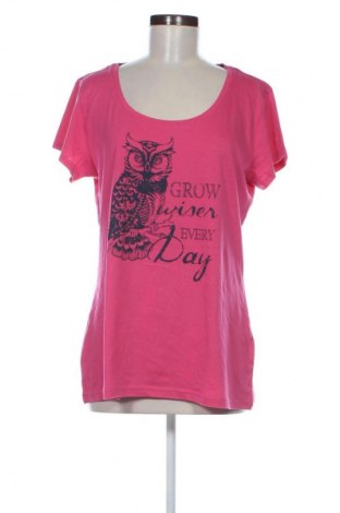 Γυναικείο t-shirt Colours, Μέγεθος XXL, Χρώμα Ρόζ , Τιμή 10,99 €