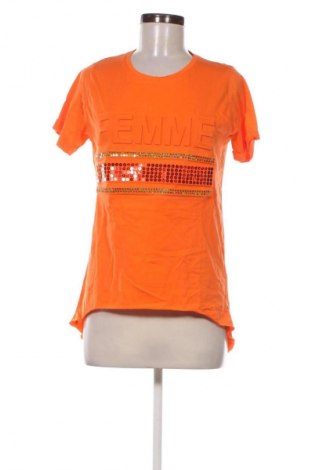 Damen T-Shirt M&M, Größe M, Farbe Orange, Preis 8,70 €