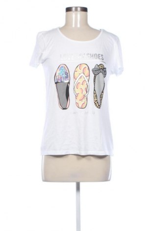 Damen T-Shirt Montego, Größe M, Farbe Weiß, Preis 8,70 €