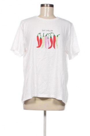 Γυναικείο t-shirt ONLY Carmakoma, Μέγεθος M, Χρώμα Λευκό, Τιμή 8,99 €