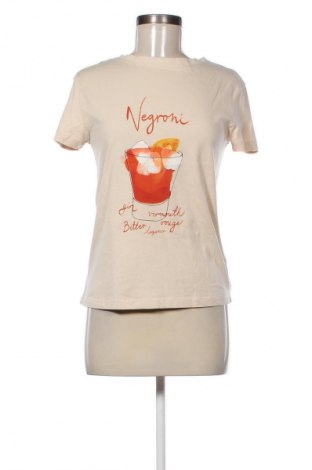 Damen T-Shirt Reserved, Größe XS, Farbe Beige, Preis 5,99 €