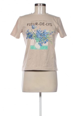 Damski T-shirt Reserved, Rozmiar XS, Kolor Beżowy, Cena 39,08 zł