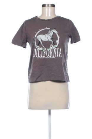 Γυναικείο t-shirt Sinsay, Μέγεθος XXS, Χρώμα Καφέ, Τιμή 5,99 €