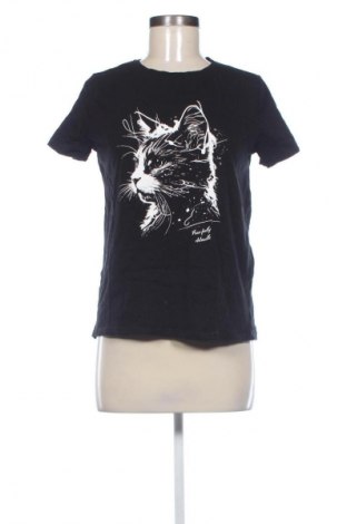 Γυναικείο t-shirt Sinsay, Μέγεθος S, Χρώμα Μαύρο, Τιμή 8,99 €