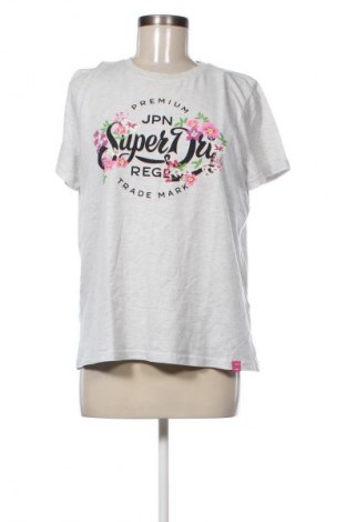 Damen T-Shirt Superdry, Größe L, Farbe Grau, Preis € 12,99