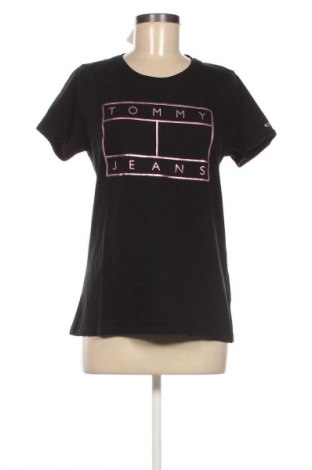 Γυναικείο t-shirt Tommy Jeans, Μέγεθος L, Χρώμα Μαύρο, Τιμή 17,38 €