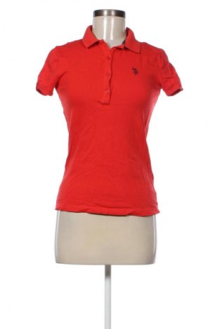 Дамска тениска U.S. Polo Assn., Размер S, Цвят Червен, Цена 41,00 лв.