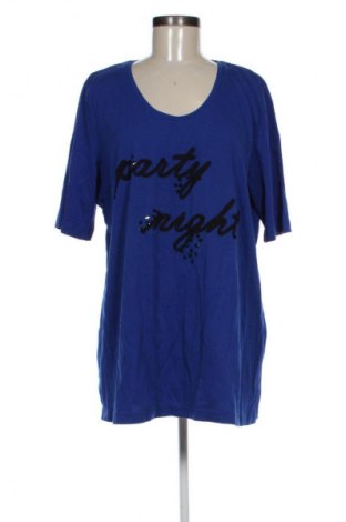Γυναικείο t-shirt Ulla Popken, Μέγεθος XXL, Χρώμα Μπλέ, Τιμή 11,99 €