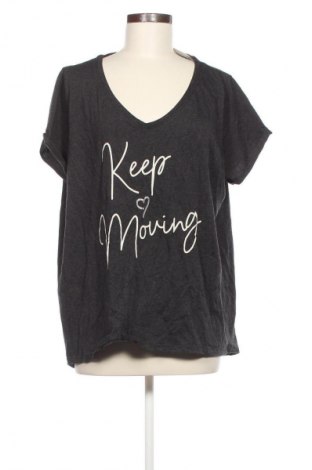 Γυναικείο t-shirt Unbranded, Μέγεθος XXL, Χρώμα Γκρί, Τιμή 10,99 €