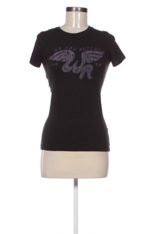 Damen T-Shirt WE ARE REPLAY, Größe S, Farbe Schwarz, Preis € 35,00
