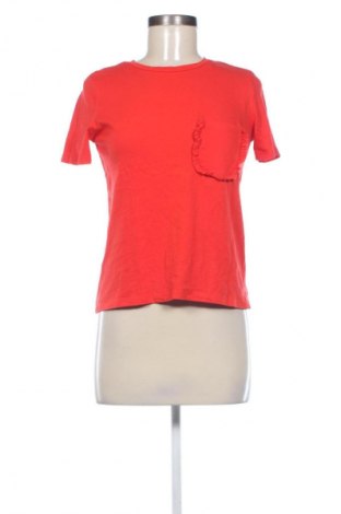 Γυναικείο t-shirt Zara, Μέγεθος S, Χρώμα Κόκκινο, Τιμή 6,14 €
