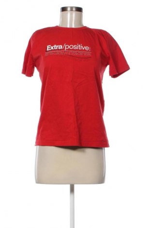 Damski T-shirt Zara, Rozmiar S, Kolor Czerwony, Cena 65,52 zł