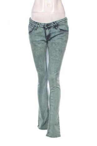 Damskie jeansy H&M Divided, Rozmiar L, Kolor Zielony, Cena 66,99 zł