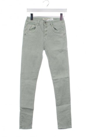 Damskie jeansy Jewelly, Rozmiar XS, Kolor Zielony, Cena 94,34 zł