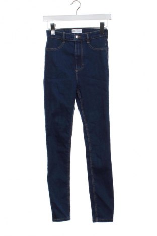 Blugi de femei Zara, Mărime XS, Culoare Albastru, Preț 93,99 Lei