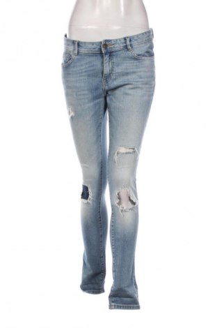 Дамски дънки Zara, Размер M, Цвят Син, Цена 26,98 лв.