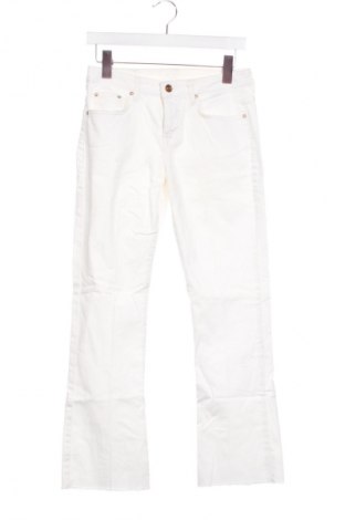 Дамски дънки Zara, Размер S, Цвят Бял, Цена 31,90 лв.