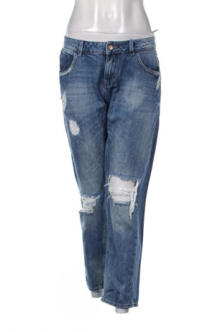 Дамски дънки Zara, Размер XL, Цвят Син, Цена 18,99 лв.