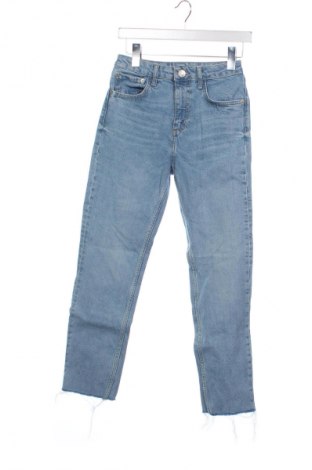 Damskie jeansy Zara, Rozmiar XS, Kolor Niebieski, Cena 62,02 zł