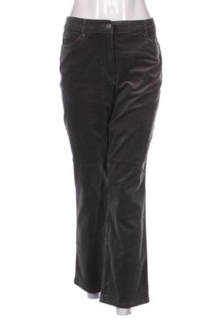 Pantaloni de velvet de femei Adagio, Mărime L, Culoare Gri, Preț 76,70 Lei