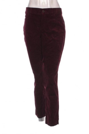 Pantaloni de velvet de femei Chaps, Mărime M, Culoare Roșu, Preț 100,99 Lei