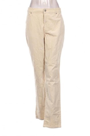 Pantaloni de velvet de femei Croft & Barrow, Mărime L, Culoare Ecru, Preț 100,99 Lei