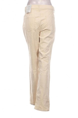 Pantaloni de velvet de femei Croft & Barrow, Mărime L, Culoare Ecru, Preț 100,99 Lei