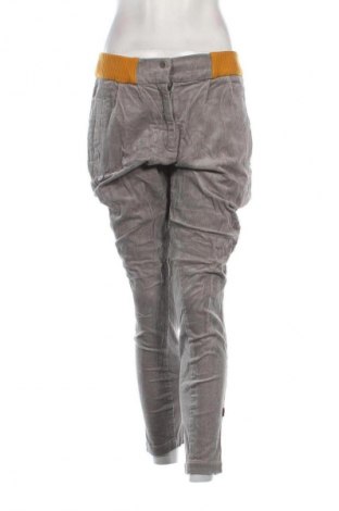 Pantaloni de velvet de femei Finside, Mărime L, Culoare Gri, Preț 356,99 Lei