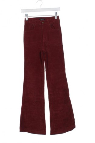 Pantaloni de velvet de femei Ghanda, Mărime XXS, Culoare Roșu, Preț 165,99 Lei