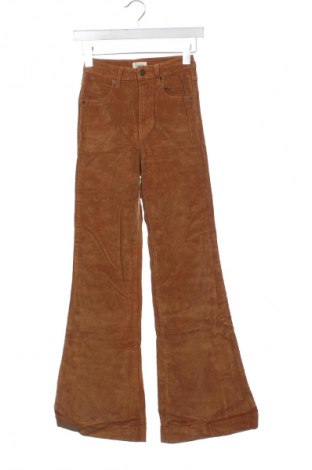 Pantaloni de velvet de femei Ghanda, Mărime XXS, Culoare Maro, Preț 165,99 Lei
