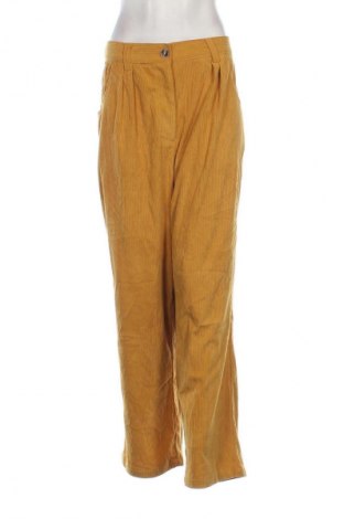 Damen Cordhose Halara, Größe XL, Farbe Gelb, Preis 20,99 €