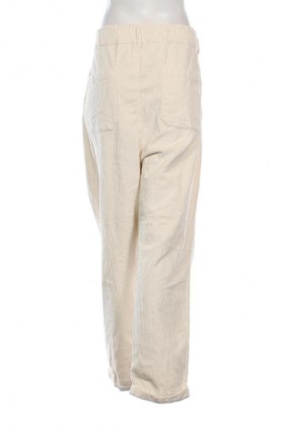 Pantaloni de velvet de femei Kiabi, Mărime 3XL, Culoare Ecru, Preț 100,99 Lei