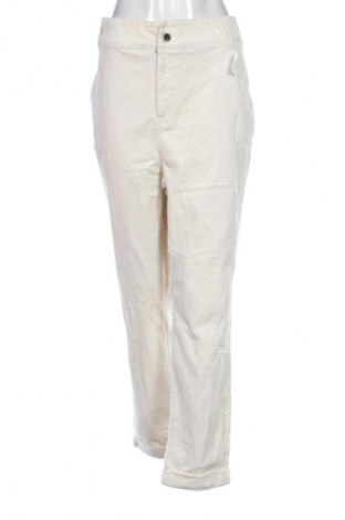 Pantaloni de velvet de femei Kiabi, Mărime XXL, Culoare Ecru, Preț 158,99 Lei