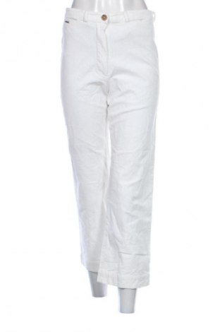 Pantaloni de velvet de femei Massimo Dutti, Mărime M, Culoare Alb, Preț 234,99 Lei
