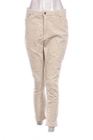 Damen Cordhose Monki, Größe L, Farbe Ecru, Preis 12,83 €
