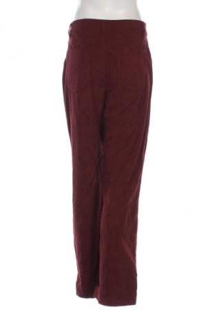 Pantaloni de velvet de femei SHEIN, Mărime M, Culoare Roșu, Preț 100,99 Lei