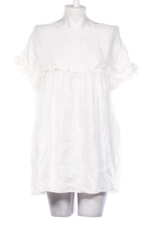 Salopetă scurtă de damă Zara Trafaluc, Mărime S, Culoare Alb, Preț 126,32 Lei