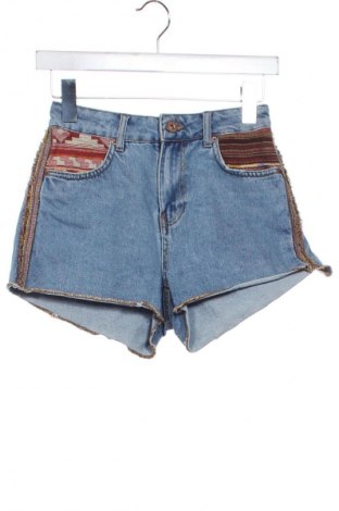 Damskie szorty Bershka, Rozmiar XS, Kolor Niebieski, Cena 43,99 zł