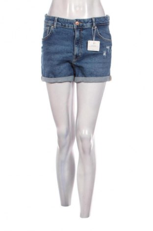 Pantaloni scurți de femei Bershka, Mărime M, Culoare Albastru, Preț 82,00 Lei
