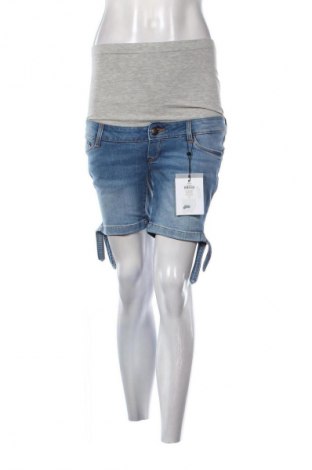 Pantaloni scurți de femei Mamalicious, Mărime M, Culoare Albastru, Preț 163,16 Lei