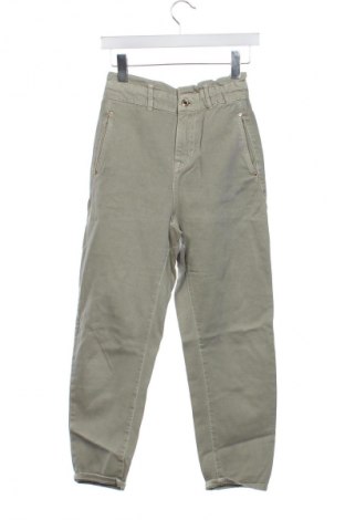Damskie spodnie Zara, Rozmiar XS, Kolor Zielony, Cena 62,02 zł