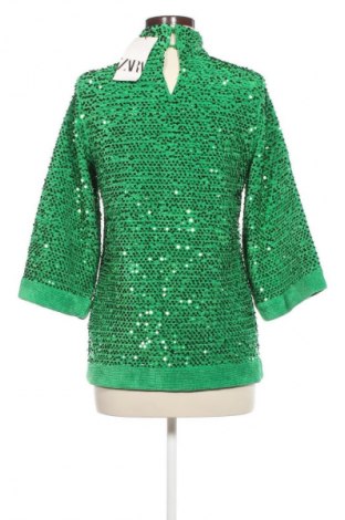 Damski sweter Zara, Rozmiar S, Kolor Zielony, Cena 182,99 zł