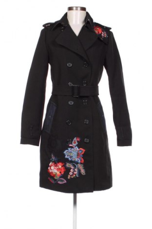 Trench de femei Desigual, Mărime M, Culoare Negru, Preț 397,37 Lei