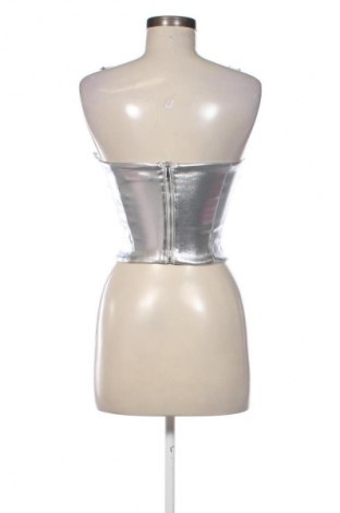 Top de femei Bershka, Mărime S, Culoare Argintiu, Preț 121,05 Lei