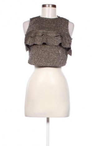Damski top Bershka, Rozmiar S, Kolor Złocisty, Cena 67,41 zł