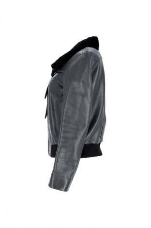 Дамско кожено яке Balenciaga, Размер M, Цвят Черен, Цена 5 079,99 лв.