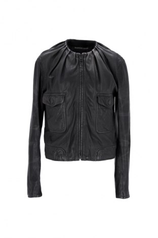 Дамско кожено яке Balenciaga, Размер M, Цвят Черен, Цена 5 344,99 лв.