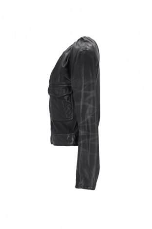 Дамско кожено яке Balenciaga, Размер M, Цвят Черен, Цена 5 344,99 лв.