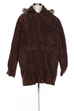 Damen Lederjacke Unbranded, Größe 3XL, Farbe Braun, Preis 66,99 €