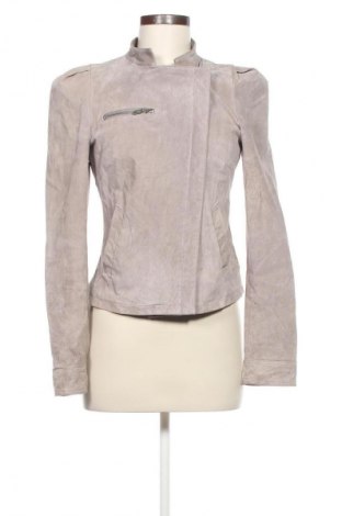 Damen Lederjacke VILA, Größe S, Farbe Grau, Preis 61,99 €